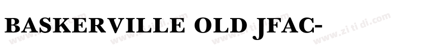 baskerville old jfac字体转换